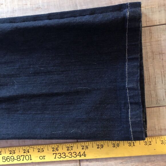 VTG Converse One Star Boot Cut Jeans Size 8 31x32 Low Rise Flare Leg 90s Denim - Picture 13 of 13